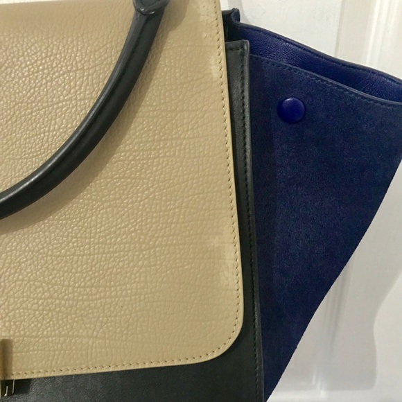 Céline Tricolor Medium Trapeze Bag - Picture 7 of 8